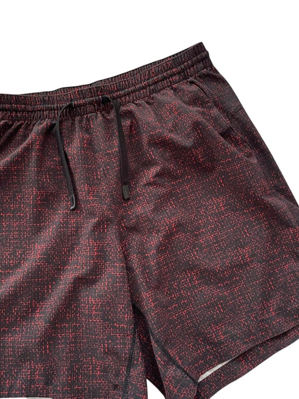 Bearbottom 7" Tech Shorts Medium M Mens Red Black Athletic Bear Bottom